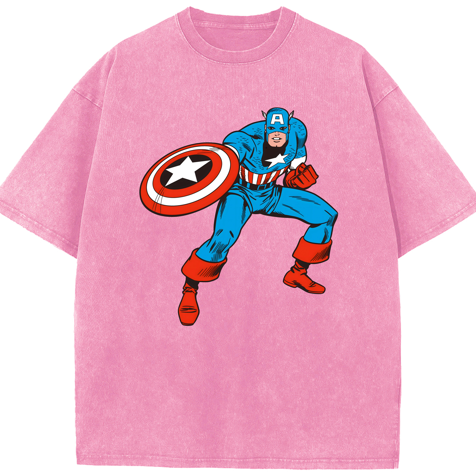 （画像用） アベンジャーズ The Avengers 綿100% ヴィンテージ風 半袖Tシャツ（フロントプリント）